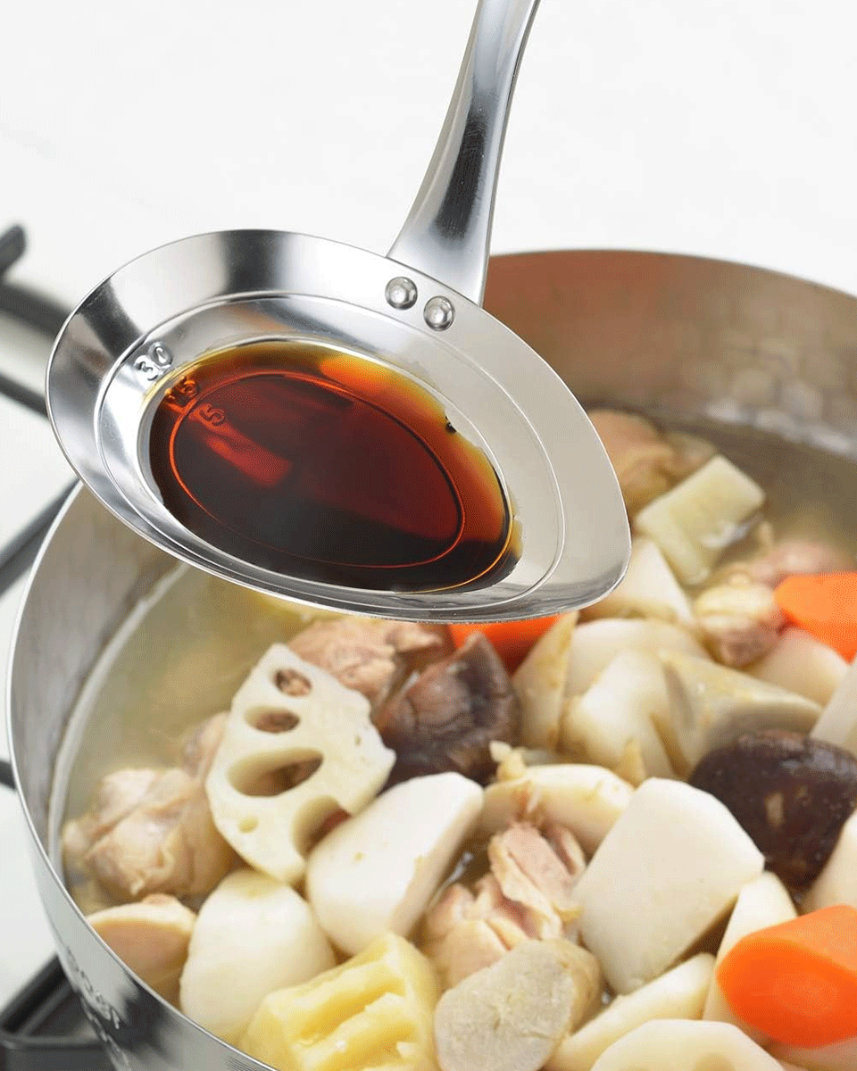 aikata Edelstahl-Messlöffel, Kochlöffel mit Skala