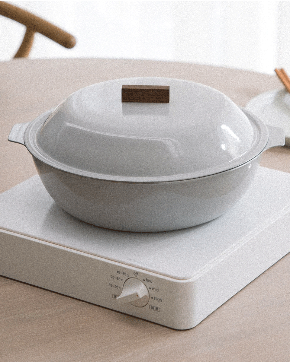 Kinto KAKOMI IH-Emaille-Topf 2L Sandbeige