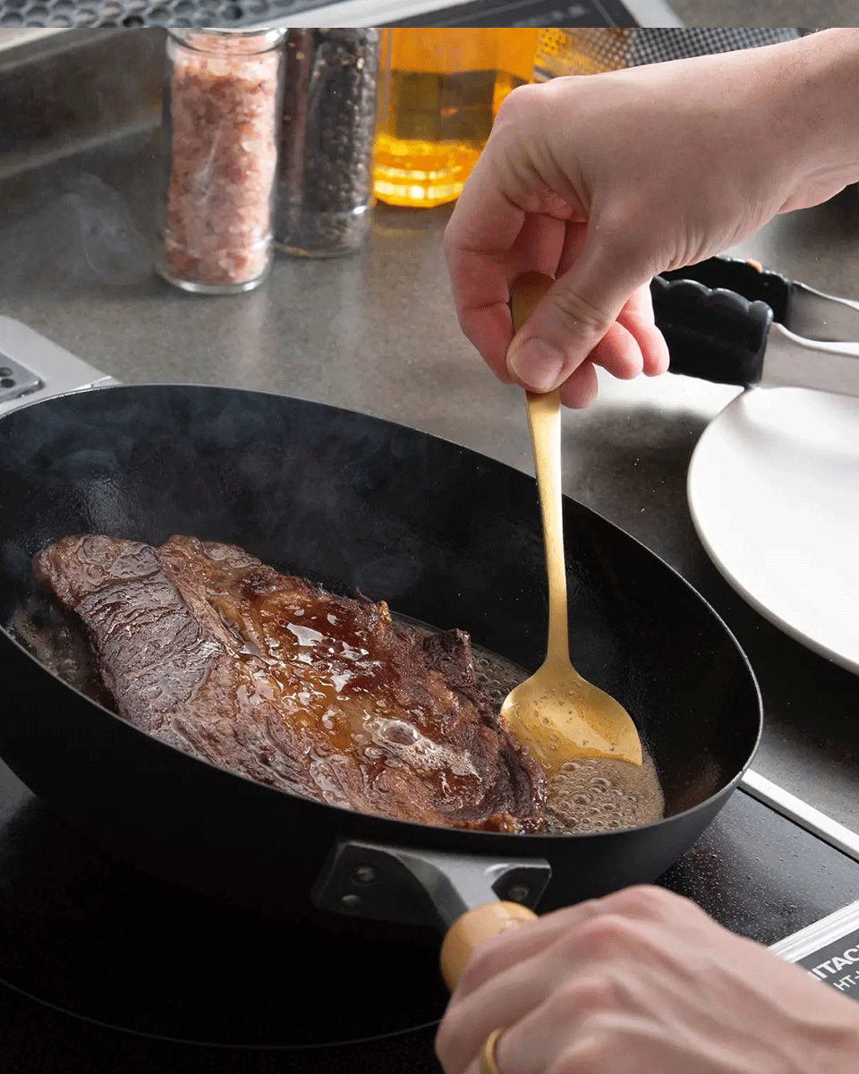 Nihon Yoshokki Takumi Japan Magma Plate Eisen-Bratpfanne 24 cm