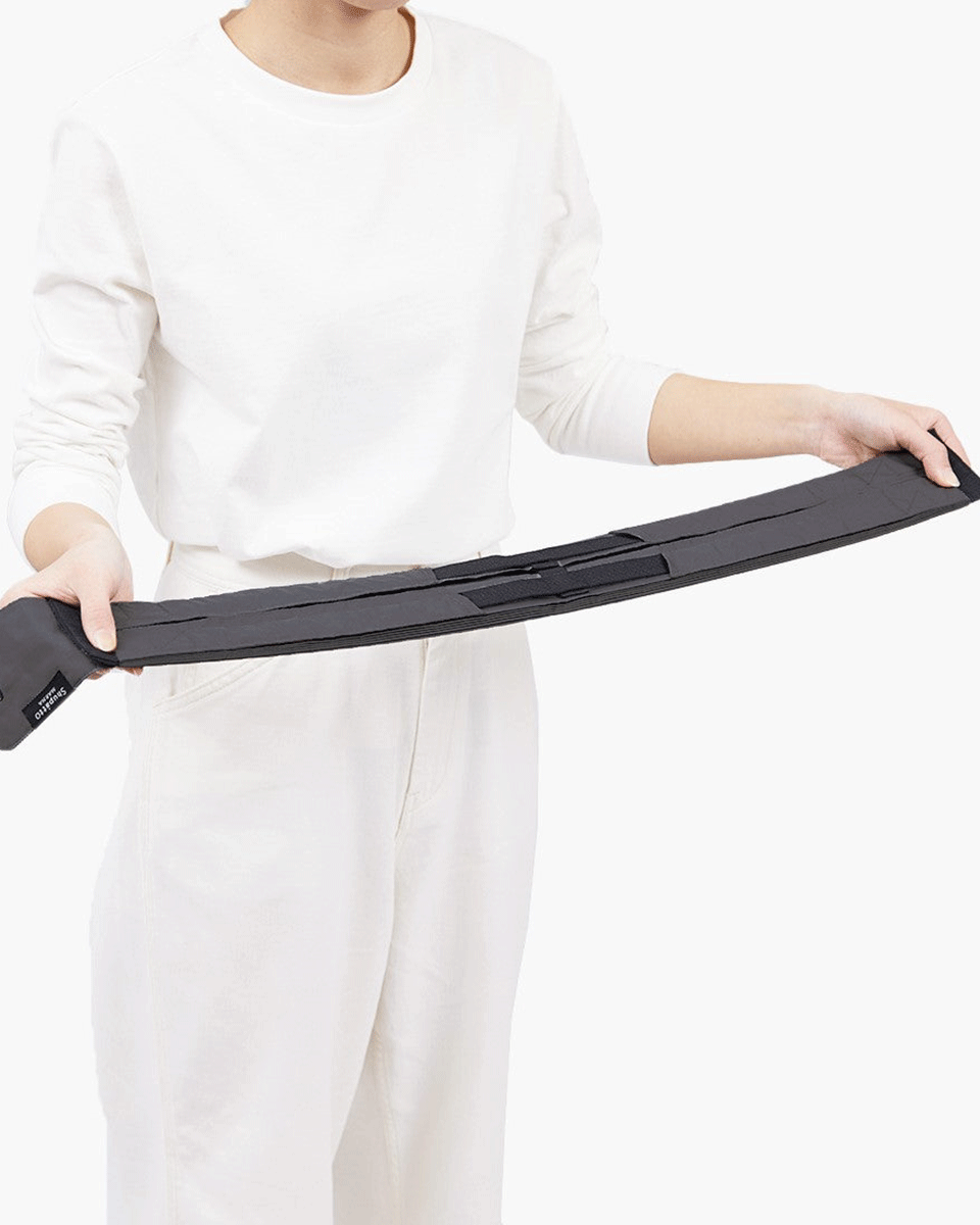 Shupatto One-Pull Faltbare Tasche M – Charcoal (Sumi)