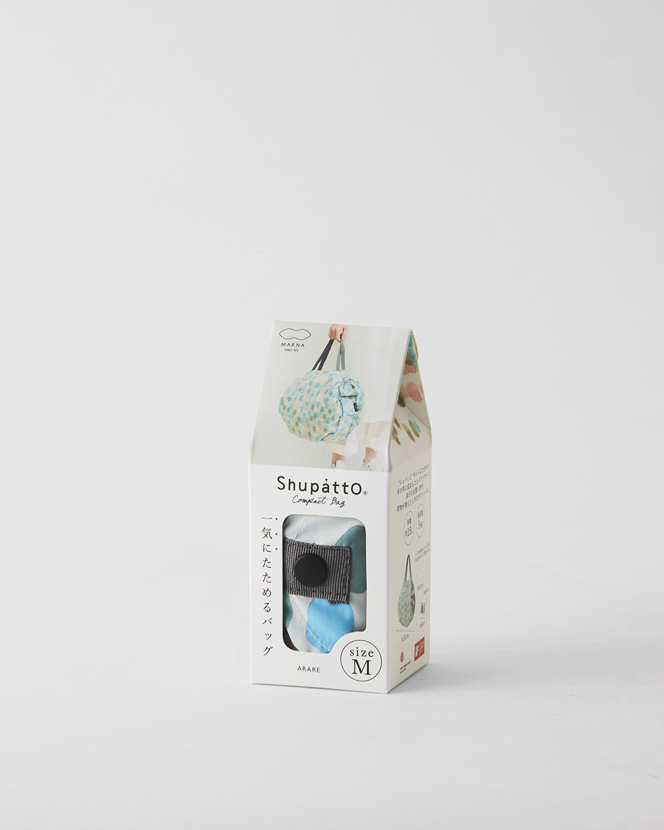 Shupatto One-Pull Faltbare Tasche M – Hailstones (Arare)