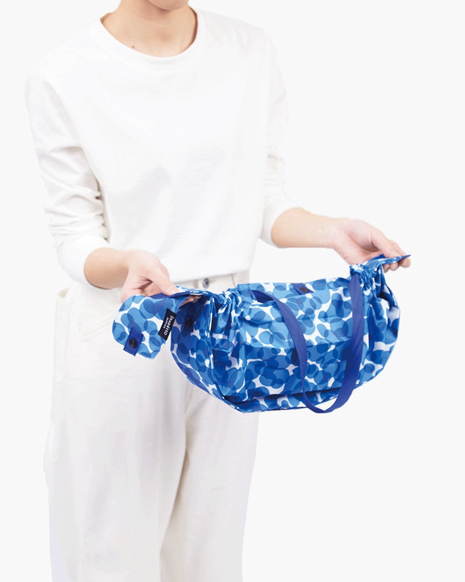 Shupatto One-Pull Faltbare Tasche M – Ocean (Umi)