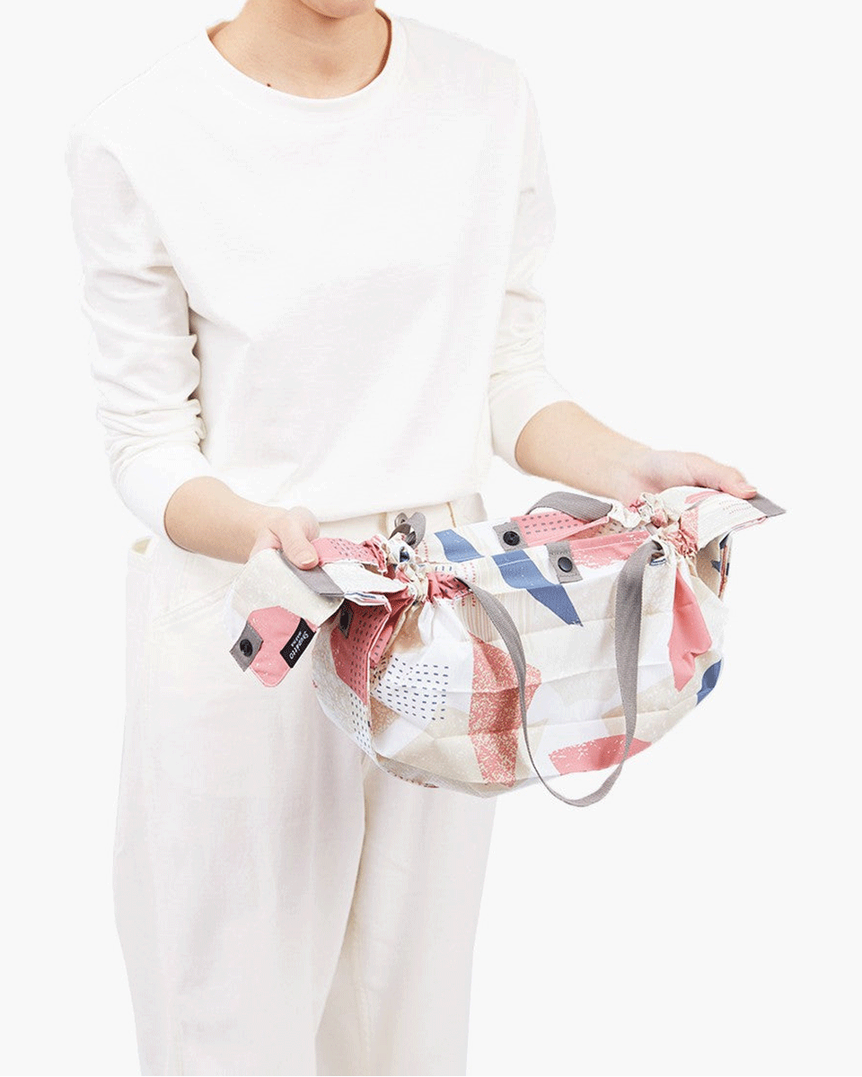 Shupatto One-Pull Faltbare Tasche M – Scraps (Hagire)